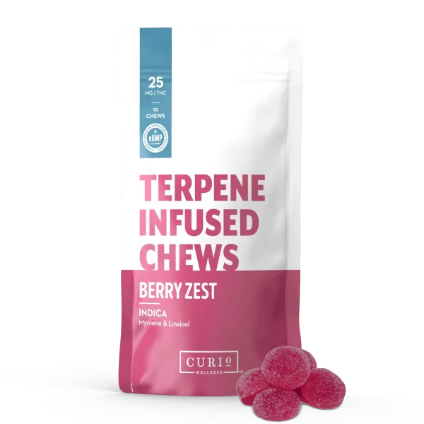 Berry Zest Terpene Infused Chews - Indica [10pk] (250mg)